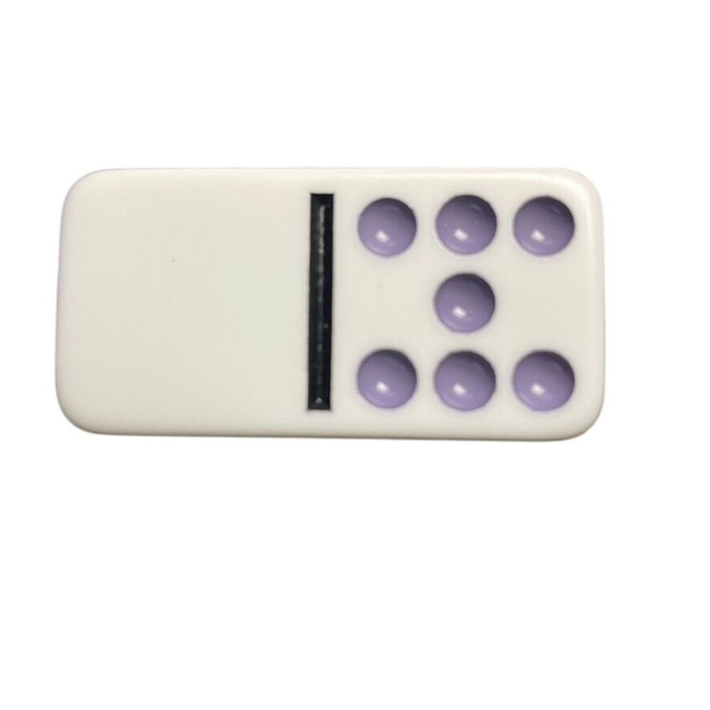 Double Twelve Dominoes Replacement Tile 0 7 Color Dot mq